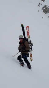 <h5>Montée au col de la Nova. Ski sur le dos!</h5><p>                                                                                                      </p>